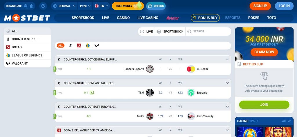 Сайт казино Mostbet — действующее зеркало Mostbet и официальный вход